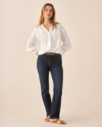 Camisa de manga 3/4 para mujer - Crudo