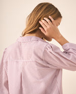 Camisa manga larga con volumen para mujer - Rosa