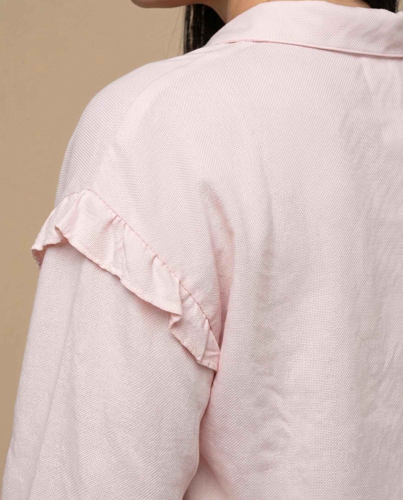 Camisa con bolero en hombros para mujer - Rosa 34_615G302_ROS161221_6