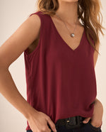 Camisa de animal print para mujer - Rojo