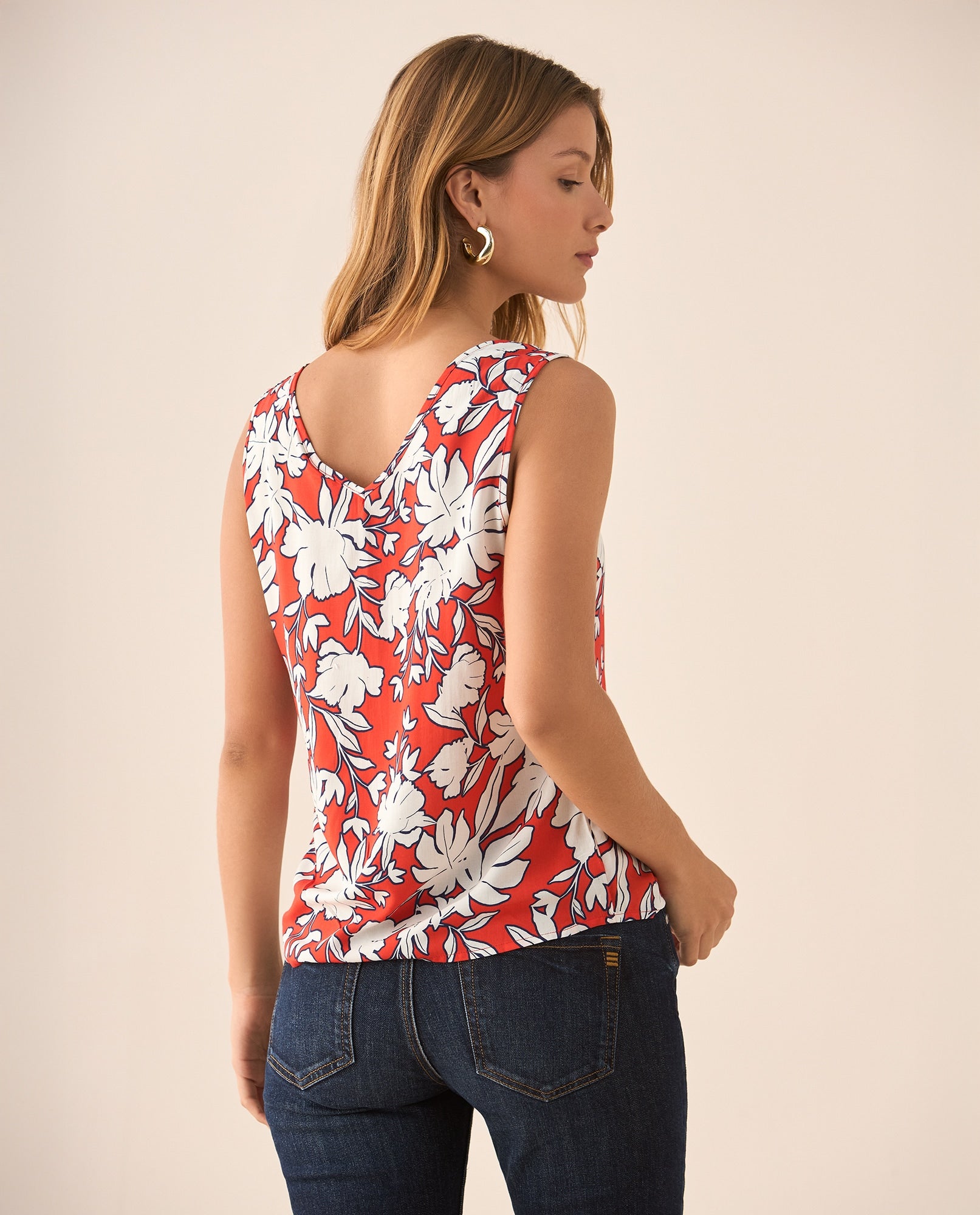 Camisa de animal print para mujer - Rosa 34_615G304_ROS181741_4