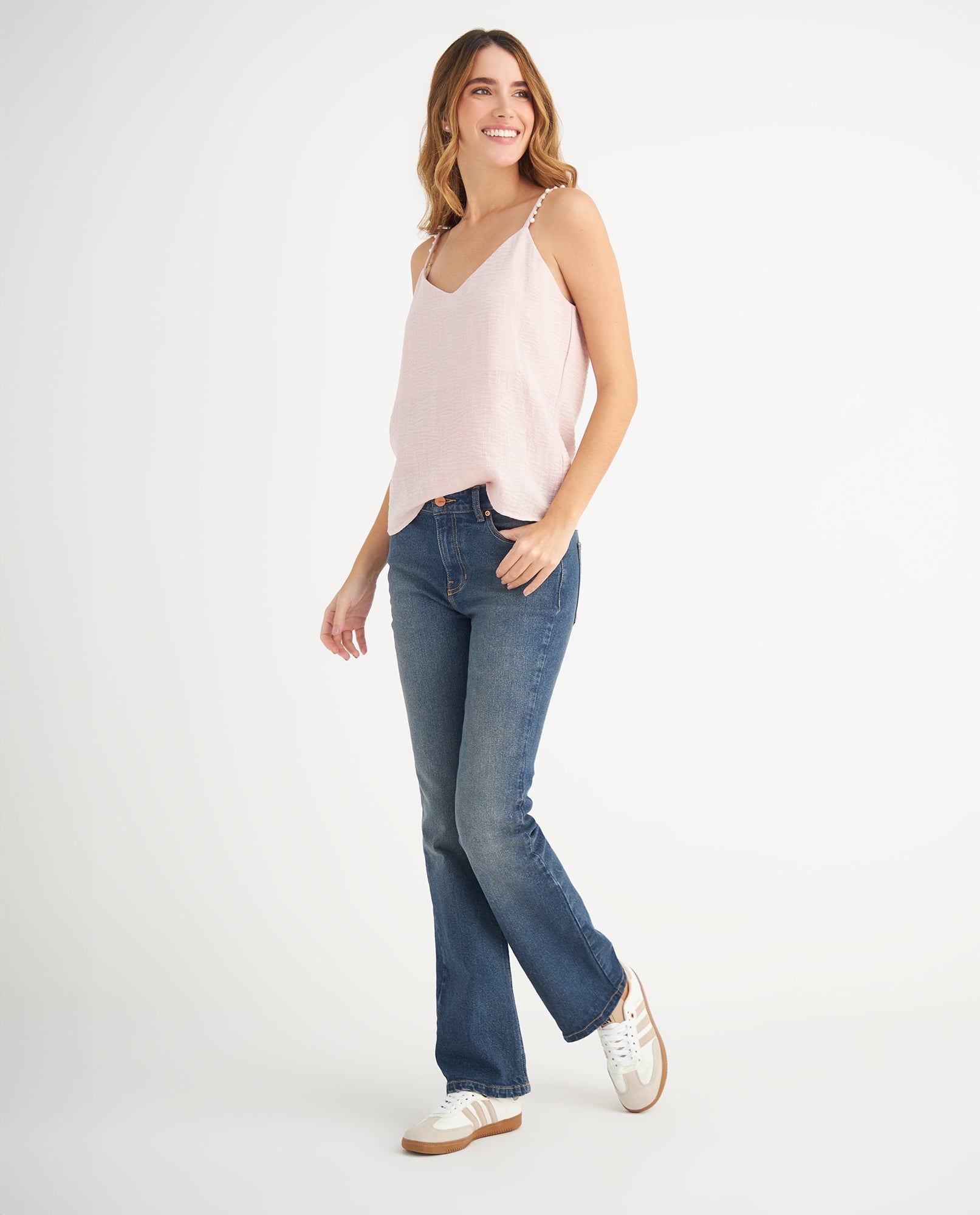 Camisa con perlas decorativas para mujer - Rosa 34_619F001_ROS141905_5