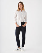 Camisa con bordado de estrellas para mujer - Blanco
