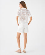 Camisa de diseño abierto para mujer - Crudo