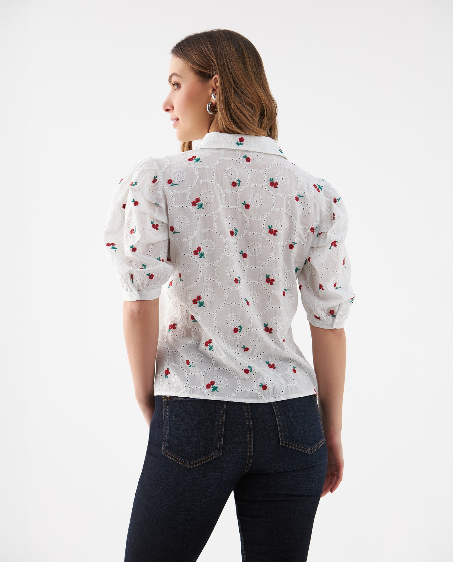 Camisa manga corta para mujer - Crudo