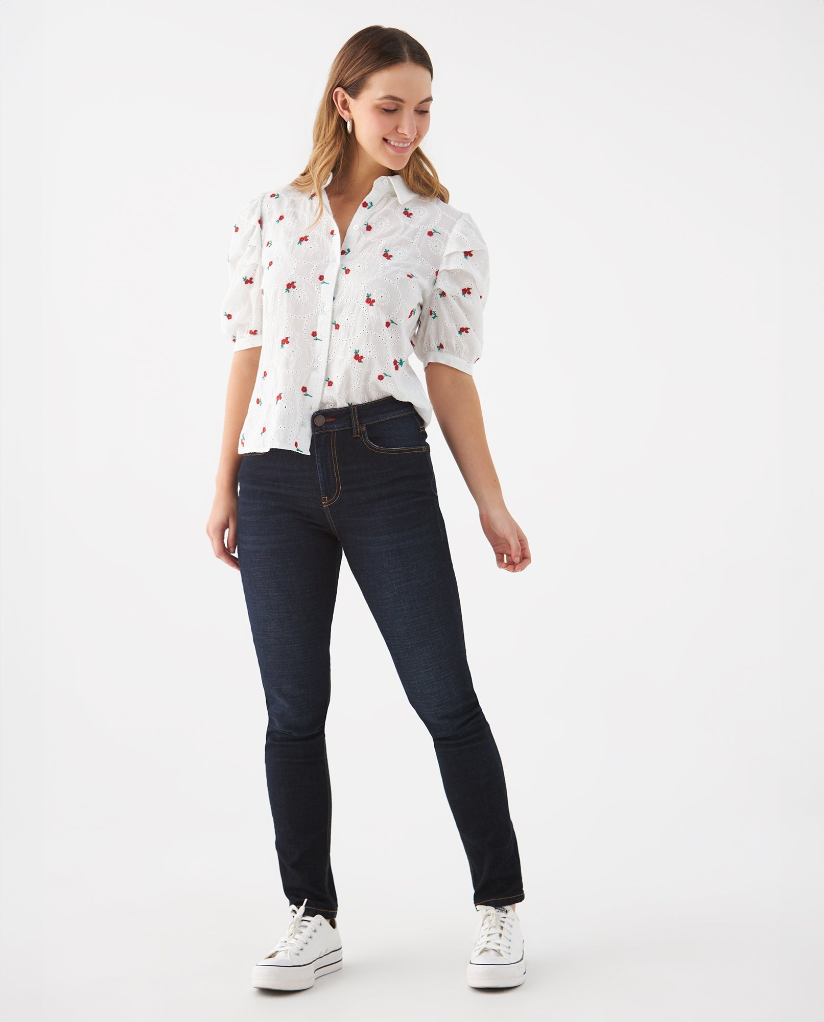 Camisa manga corta para mujer - Crudo 34_619F086_CRU110607_6