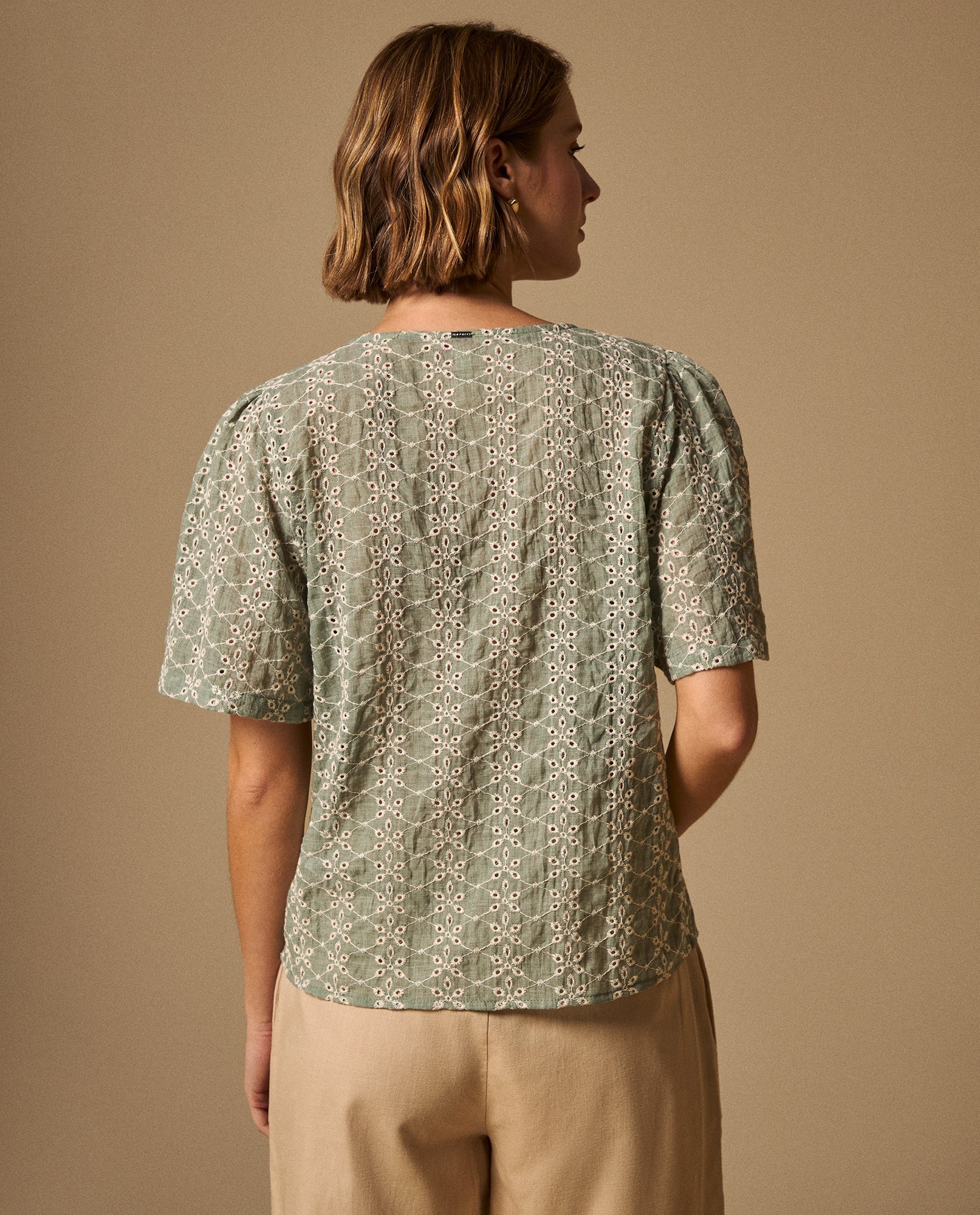 Camisa Bordada con Detalles Artesanales - Verde 34_619G046_VER176009_5