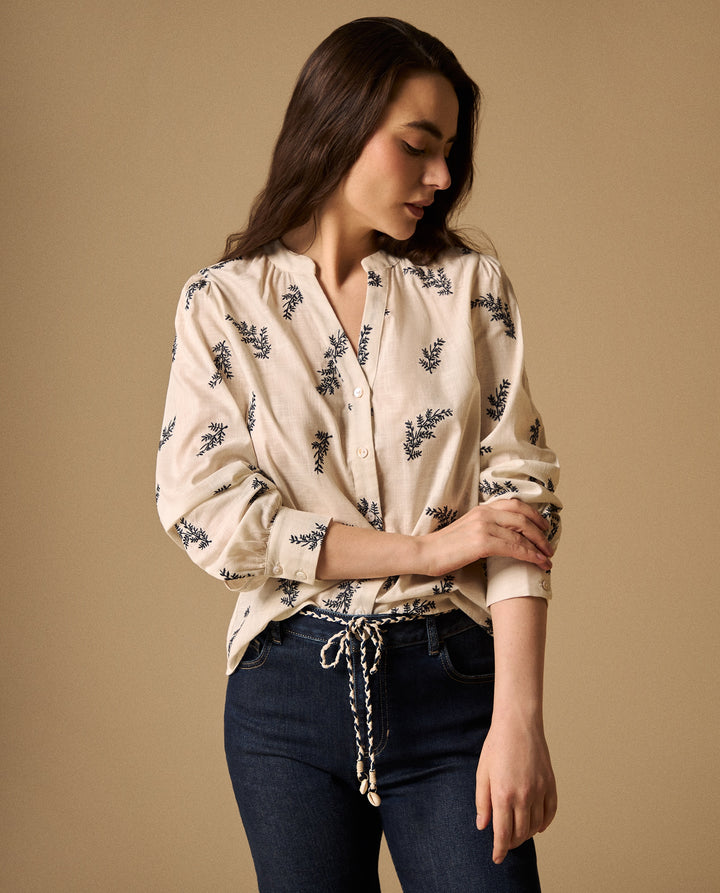 Camisa con Estampado - Azul 34_619G062_AZU193922_0
