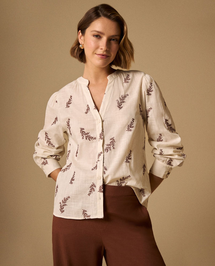 Camisa con Estampado - Café 34_619G062_CAF191430_3