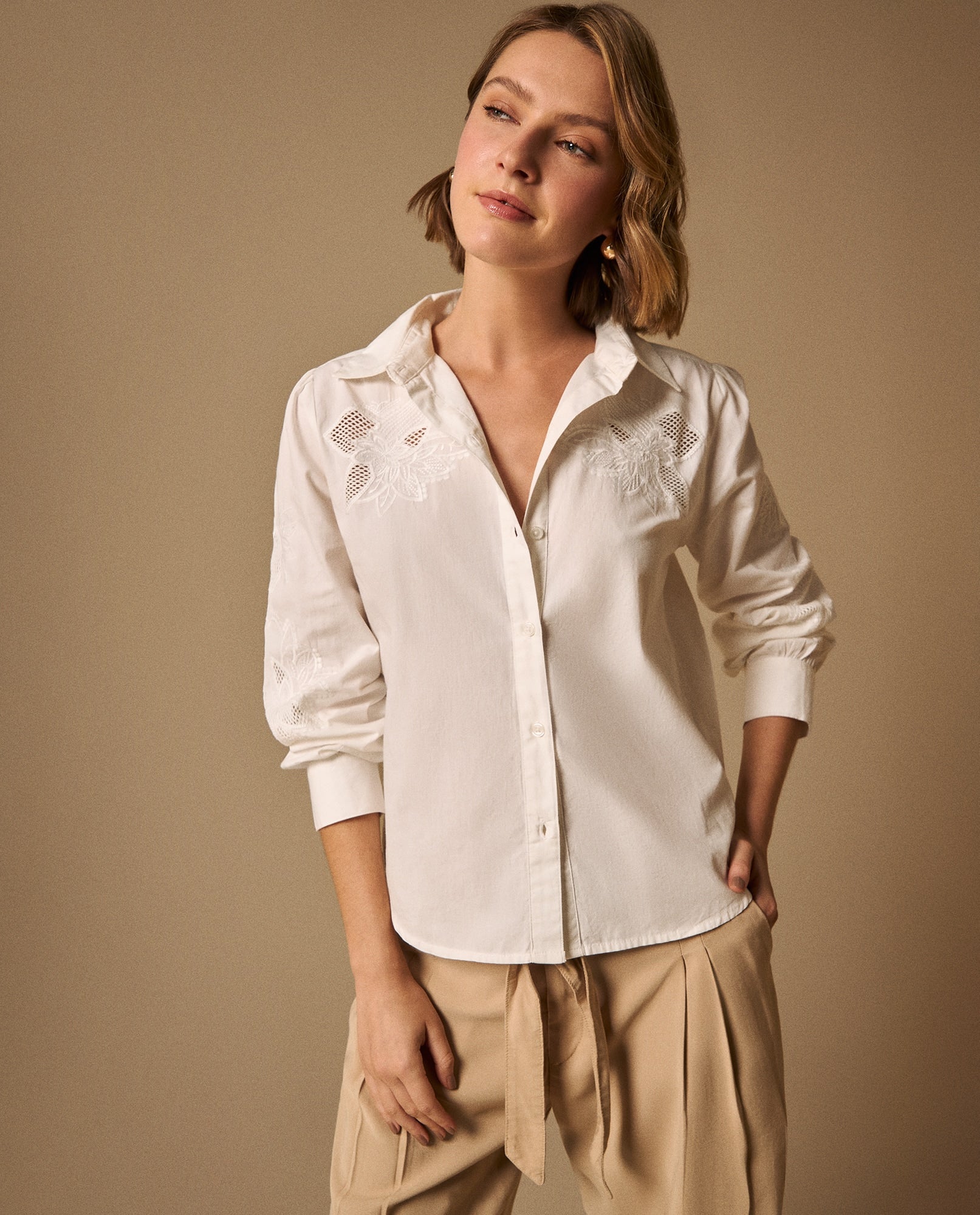 Camisa M/Larga Cuello Redondo - Crudo 34_619G240_CRU110105_3