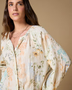 Camisa manga larga floral suelta - Crudo 34_619H002_CRU114201_0