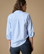 Camisa manga larga rayas popelina - Azul 34_619H017_AZU164020_5