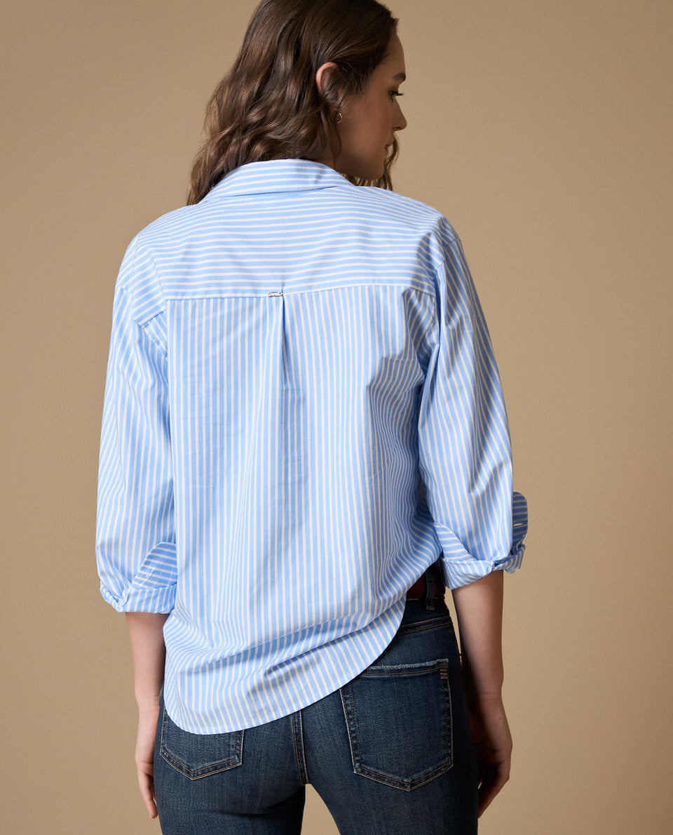 Camisa manga larga rayas popelina - Azul 34_619H017_AZU164020_5