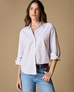 Camisa manga larga rayas popelina - Beige 34_619H017_BEI161212_0