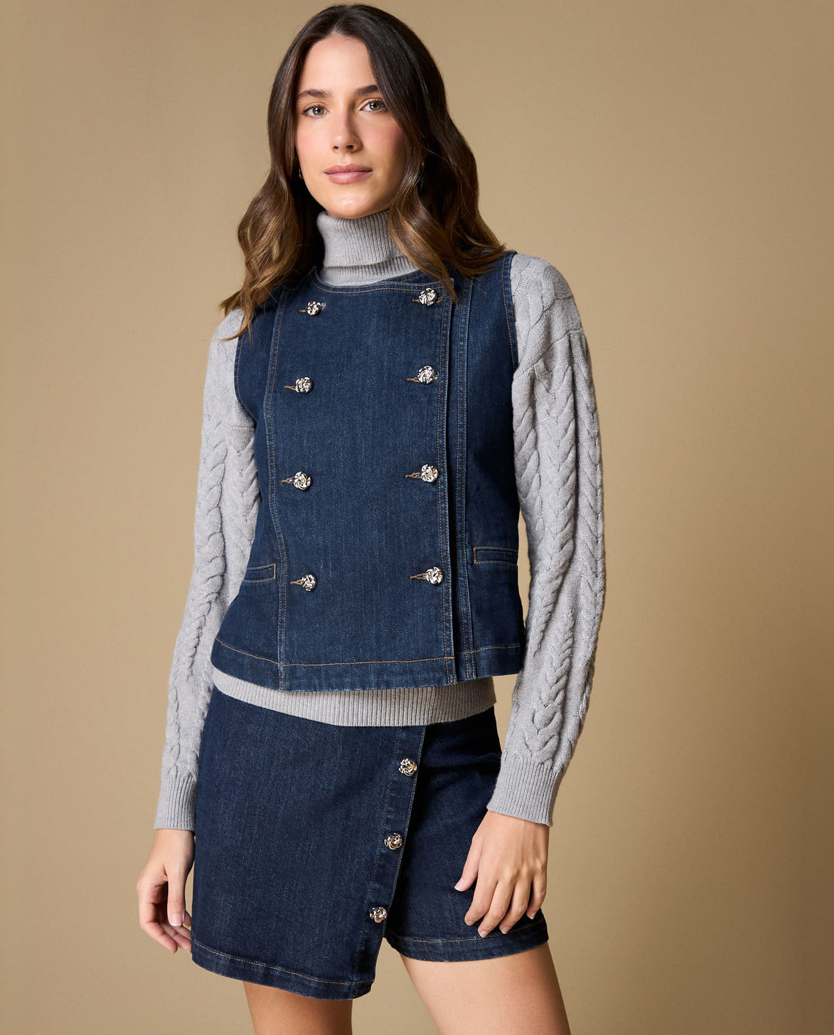 Camisa en denim manga sisa - Azul 34_619H021_AZU193933_3