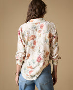 Camisa manga larga floral vintage - Beige 34_619H027_BEI131105_5