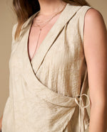 Camisa manga sisa lazo lateral - Beige 34_619H028_BEI131105_4