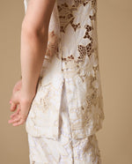 Camisa manga sisa bordada floral - Crudo 34_619H031_CRU114201_4