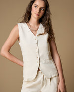 Camisa manga sisa cuello V - Crudo 34_619H032_CRU114201_3