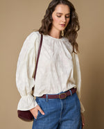 Camisa manga larga bordada algodón - Crudo 34_619H033_CRU114201_6