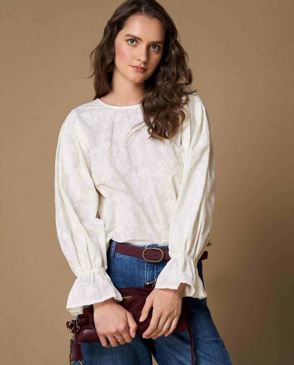 Camisa manga larga bordada algodón - Crudo 34_619H033_CRU114201_7