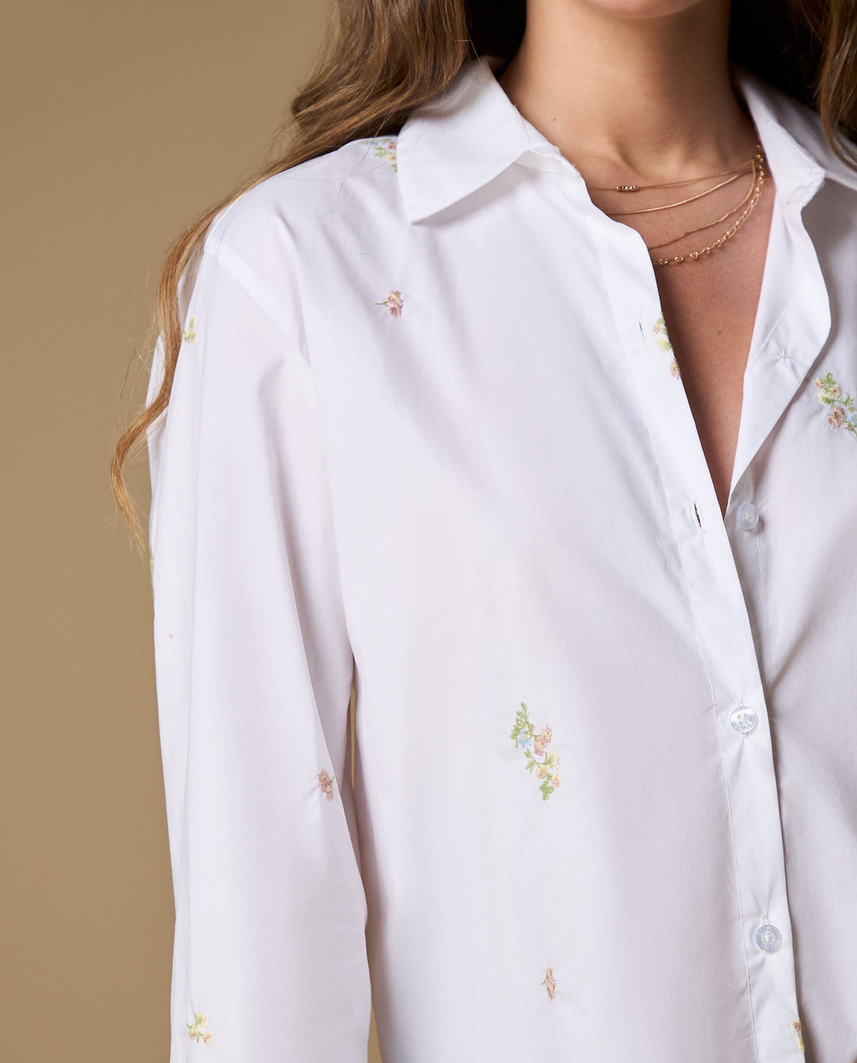 Camisa manga larga bordada algodón - Crudo 34_619H089_CRU114201_4