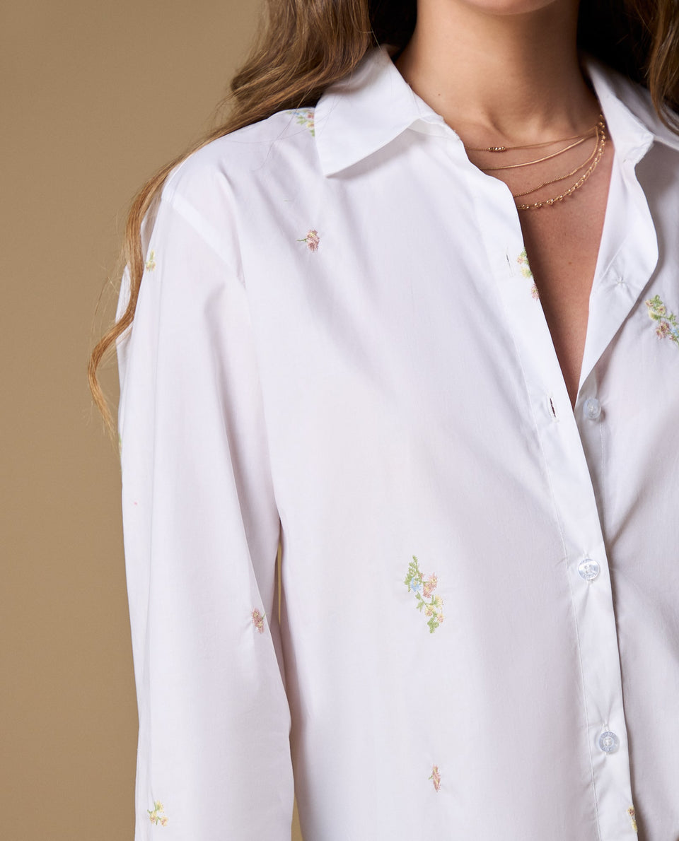 Camisa manga larga bordada algodón - Crudo 34_619H089_CRU114201_4