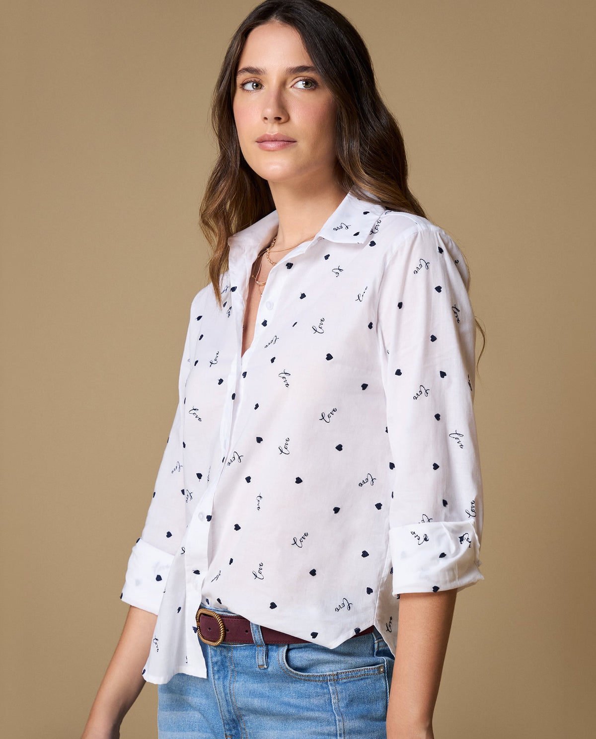 Camisa manga larga bordada negra - Blanco 34_619H098_BLA110601_0