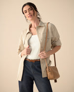 Chaqueta con bolsillos de tapa para mujer - Crudo 34_621G002_CRU141106_0