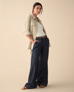 Chaqueta con bolsillos de tapa para mujer - Crudo 34_621G002_CRU141106_5