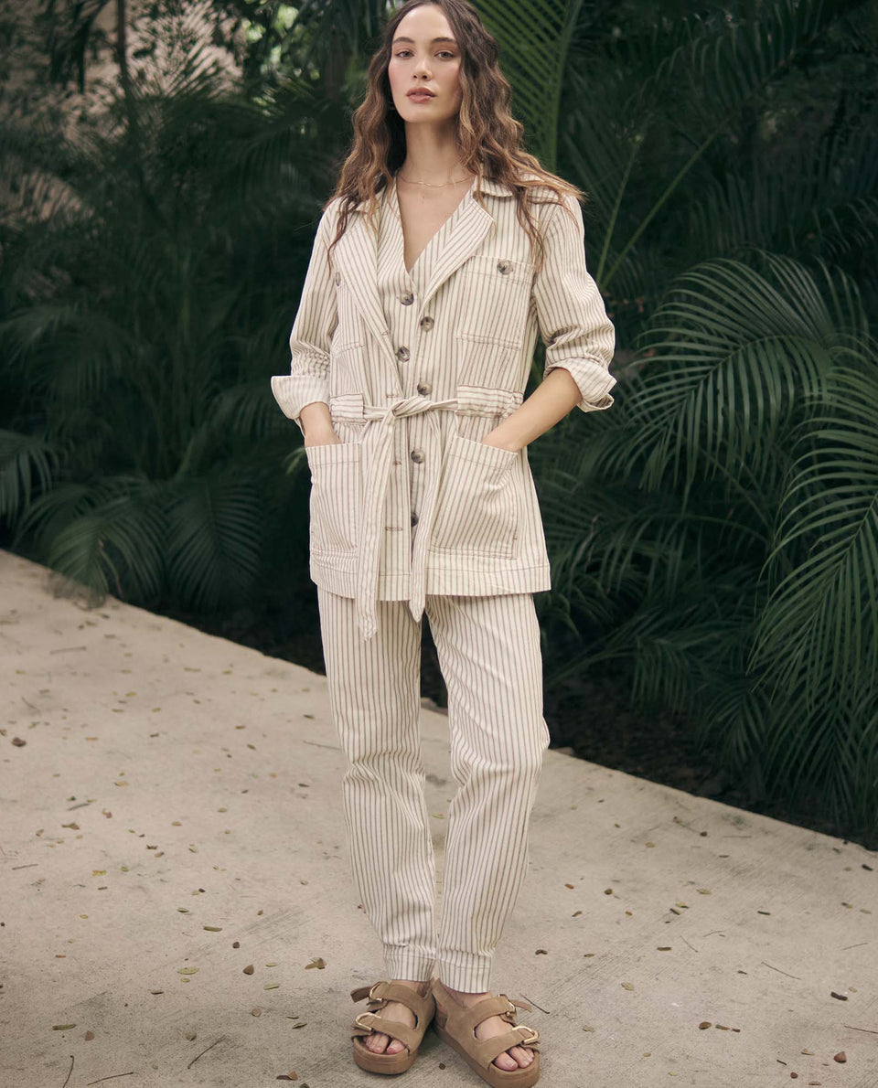 Chaqueta con cinturón ajustable largo medio - Blanco 34_621H004_BLA114202_3