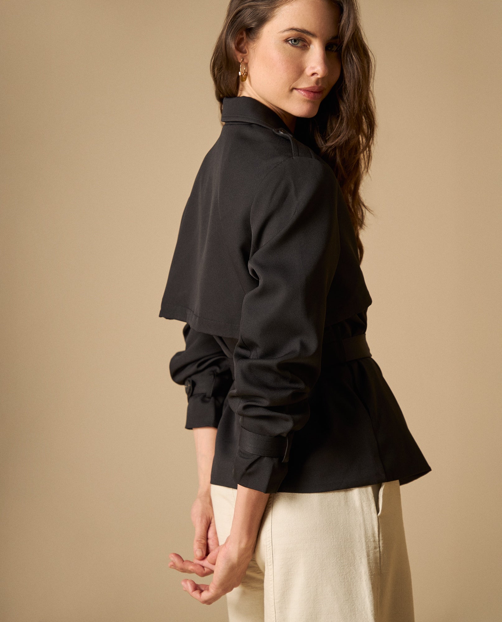 Chaqueta rompevientos de largo medio - Negro 34_621H203_NEG190303_5