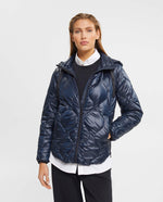Chaqueta con capucha para mujer - Azul