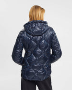 Chaqueta con capucha para mujer - Azul