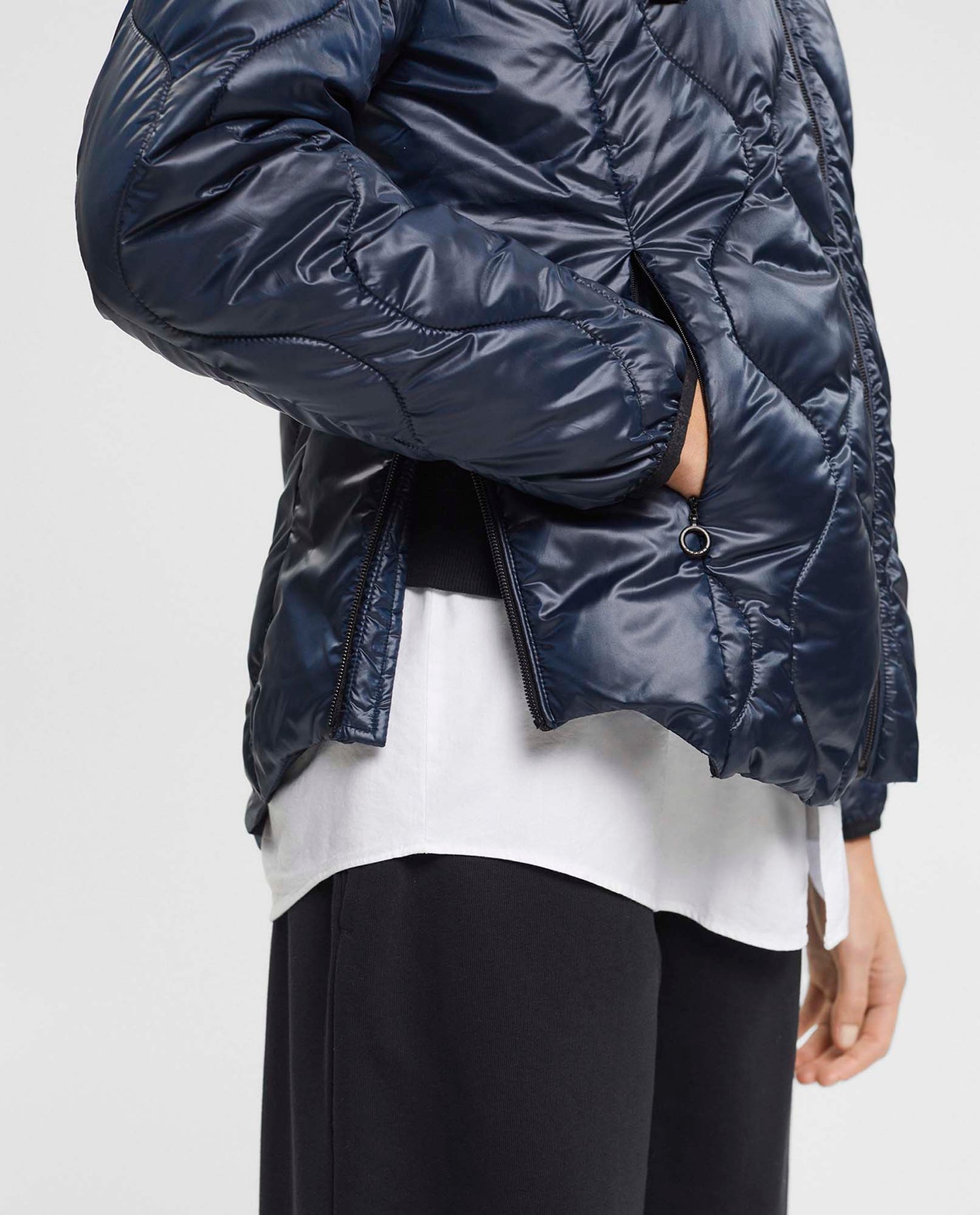 Chaqueta con capucha para mujer - Azul