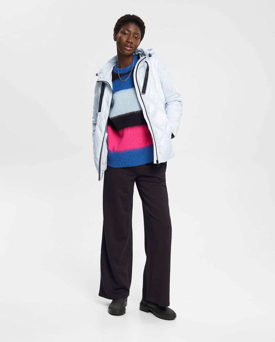 Chaqueta con capucha para mujer - Azul 34_622E707_020003_3