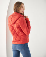 Chaqueta con capucha removible para mujer - Rosa