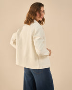Chaquetas con cortes decorativos para mujer - Blanco 34_622G001_BLA114202_4