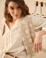 Chaqueta tipo chaleco para mujer - Beige