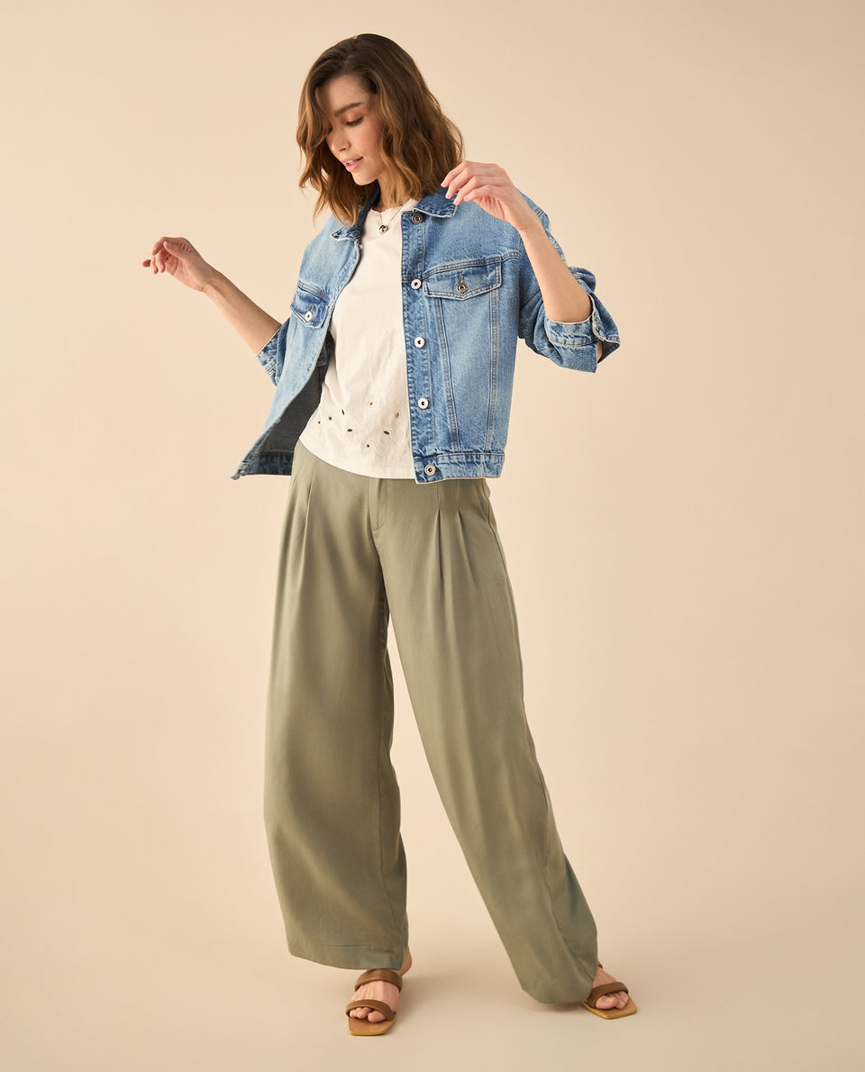 Chaqueta en denim tono medio para mujer - Azul 34_622G100_AZU174015_7