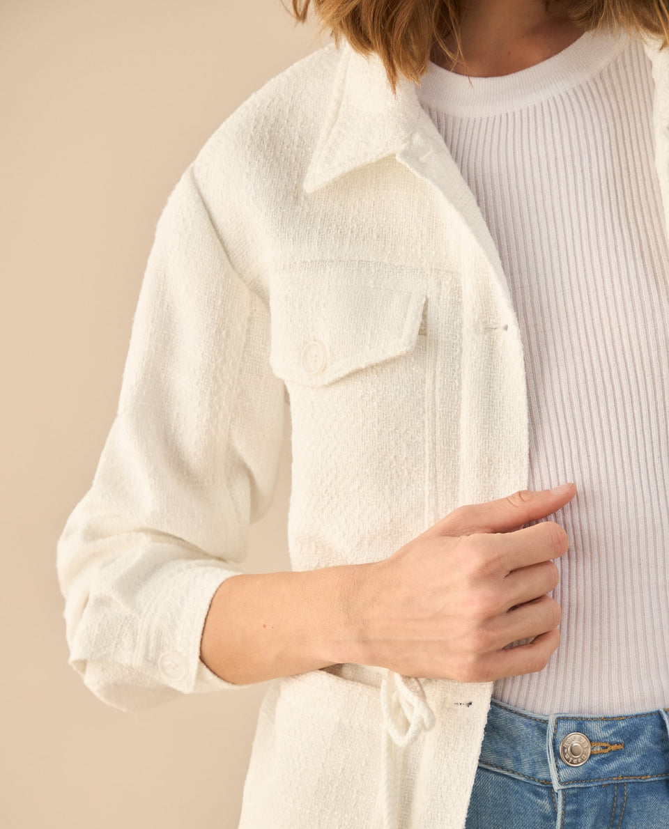 Chaqueta tejida para mujer - Blanco 34_622G220_BLA120601_5