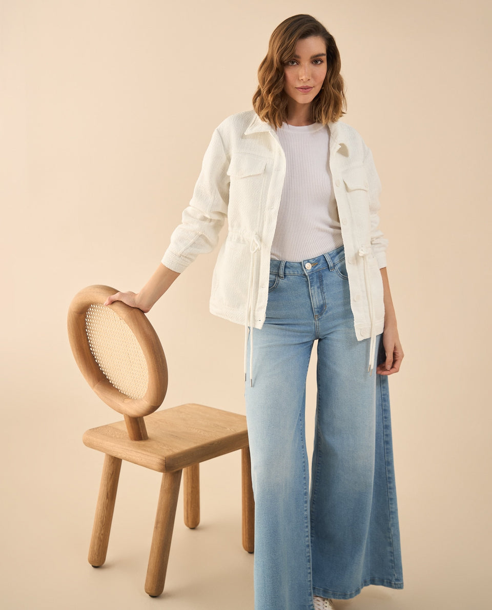 Chaqueta tejida para mujer - Blanco 34_622G220_BLA120601_7