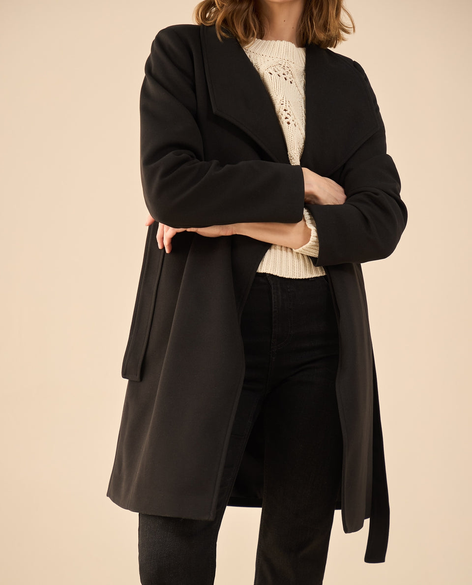Chaqueta tipo abrigo para mujer - Negro 34_622G221_NEG190303_3
