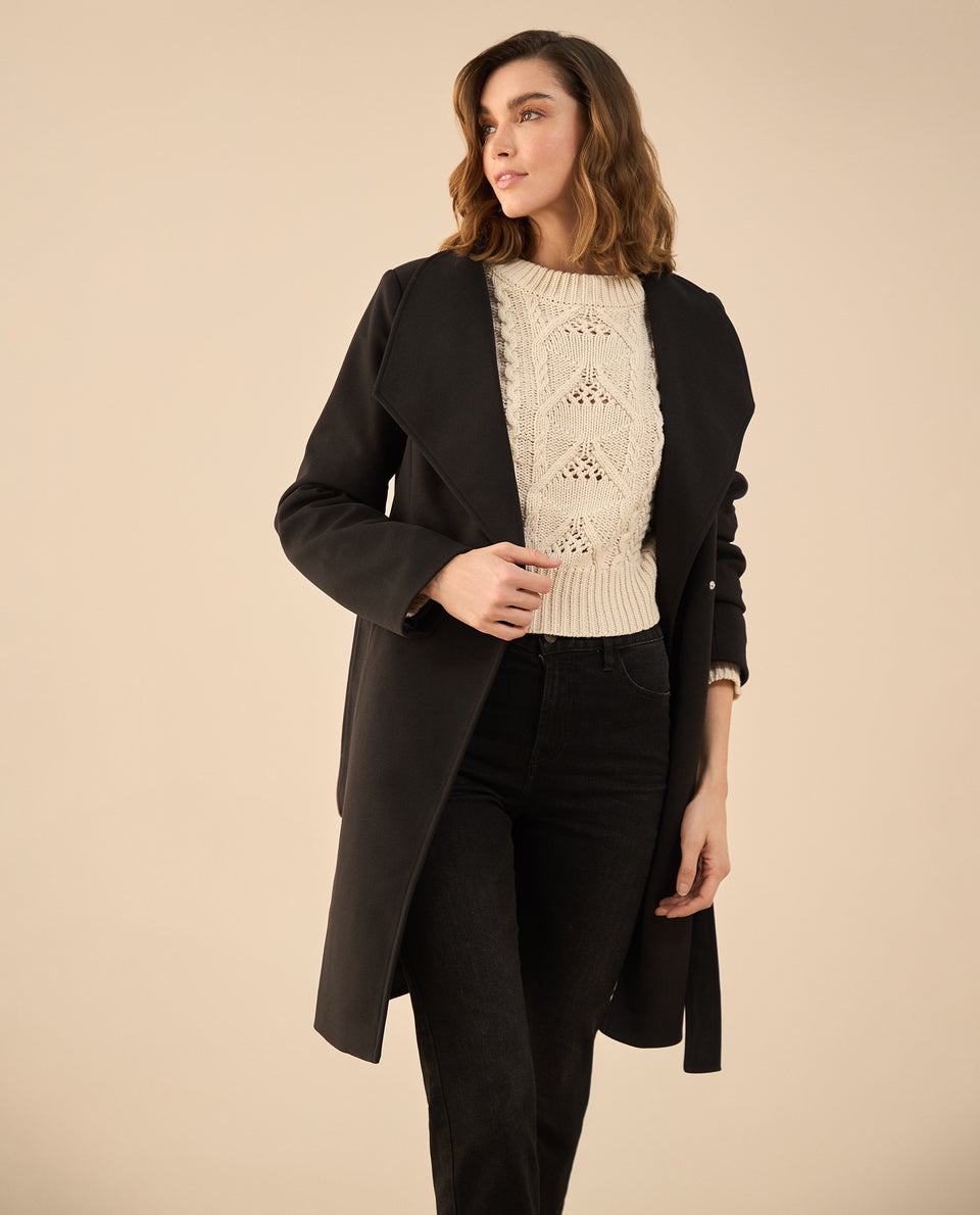 Chaqueta tipo abrigo para mujer - Negro 34_622G221_NEG190303_5