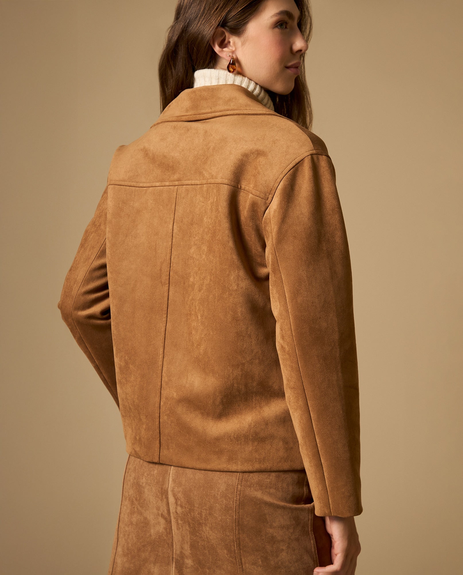 Chaqueta cruzada con botones dobles - Café 34_622H201_CAF171044_5