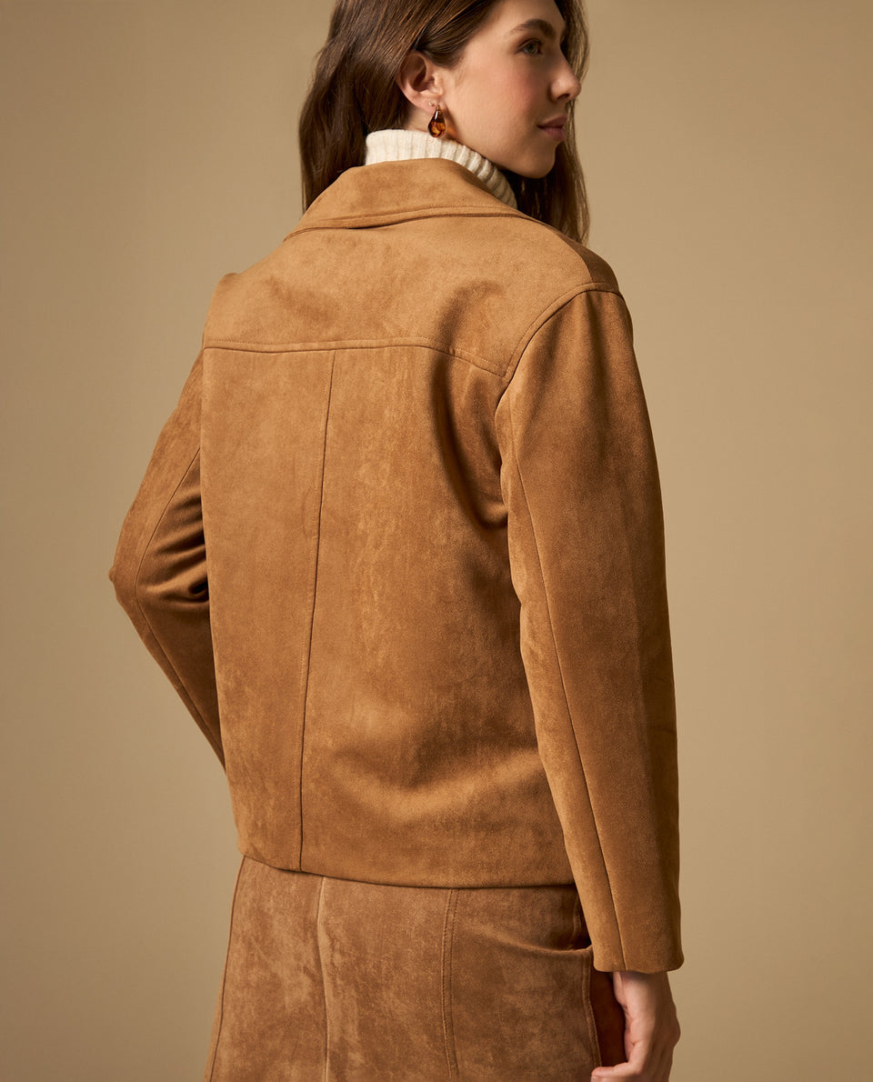 Chaqueta cruzada con botones dobles - Café 34_622H201_CAF171044_5