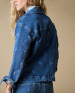 Chaqueta denim bordada Esprit - Azul