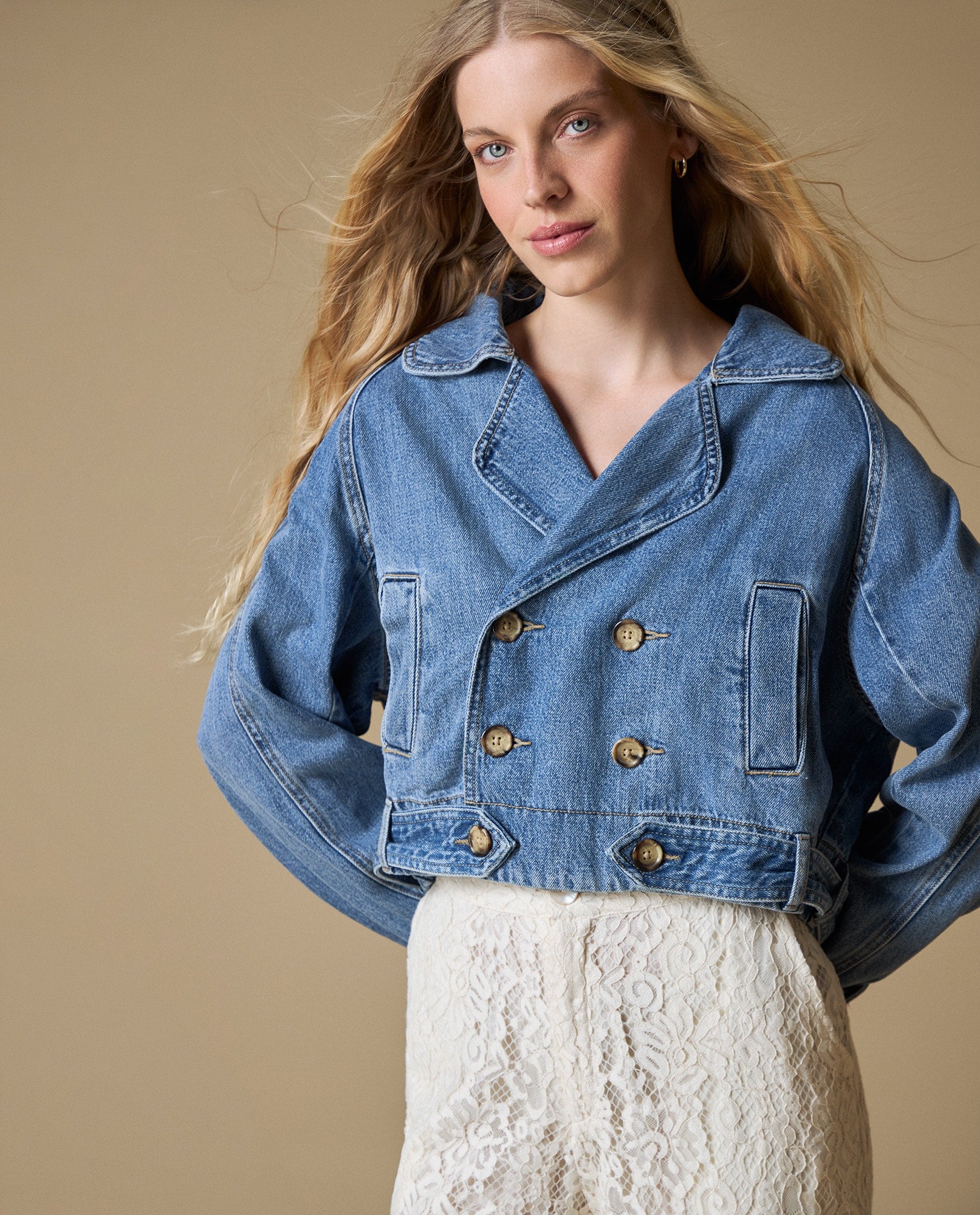 Chaqueta estilo cropped Esprit - Azul 34_623H028_AZU134110_0