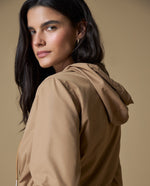 Chaqueta regular recta - Beige