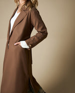 Chaqueta Esprit Largo Medio - Café